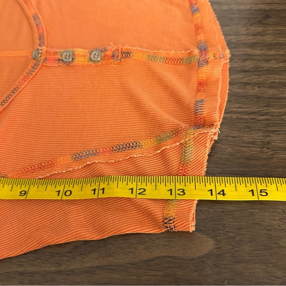 UO OUT FROM UNDER Orange Long Sleeve Crop Top XS - Picture 10 of 11